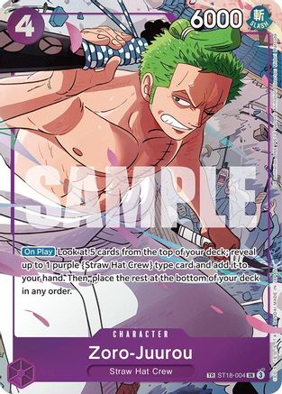 Image of Zoro-Juurou (ST18-004) (ST18-004) - Emperors in the New World Foil